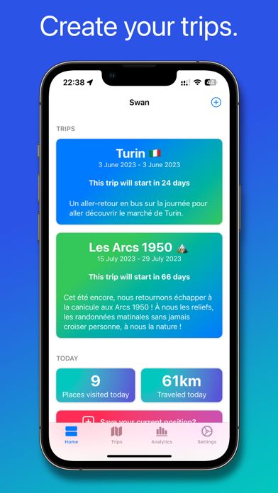 Swan: Travel Journal Screenshot
