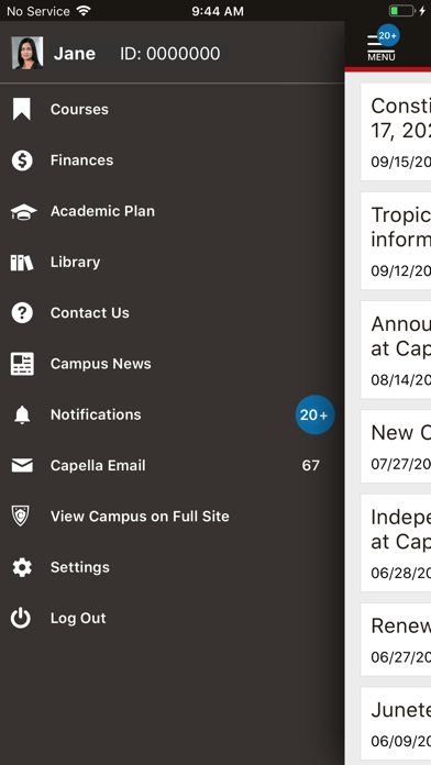 Capella Mobile Screenshot