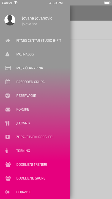 Studio B-fit Screenshot