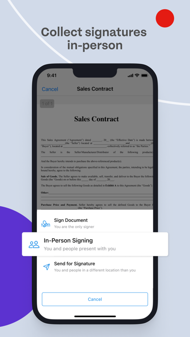 Signeasy - Sign and Send Docs Screenshot