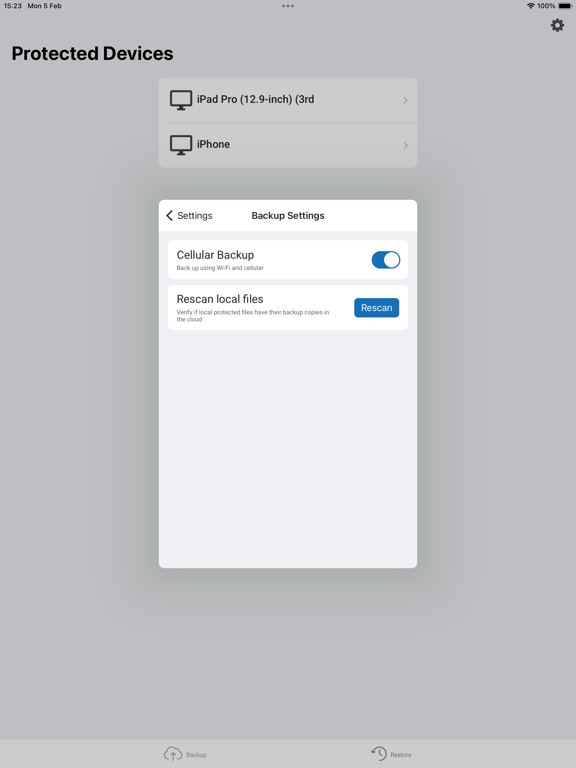 Screenshot #4 pour Infrascale Online Backup