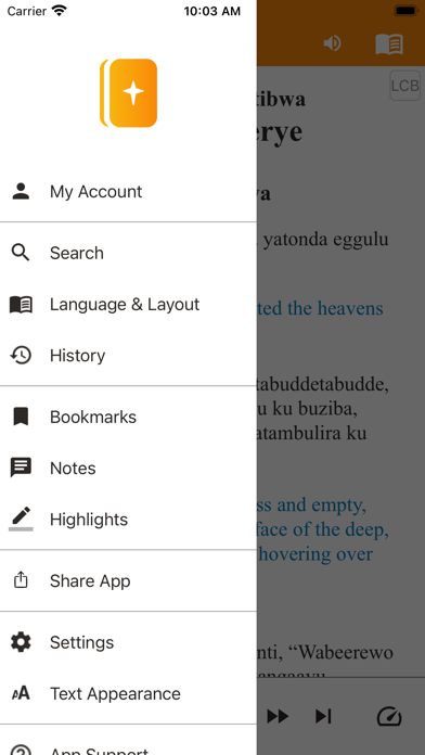 Luganda Bible Screenshot