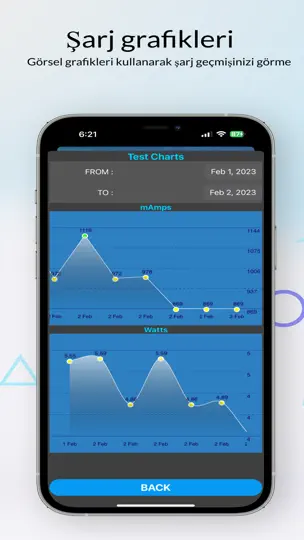Amper Lite-pil şarjı iPhone Ekran Görüntüsü 7