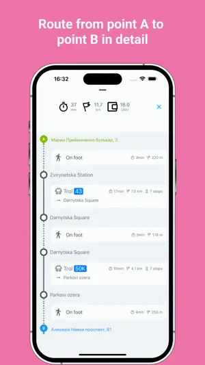 Eway public transport screenshot 4