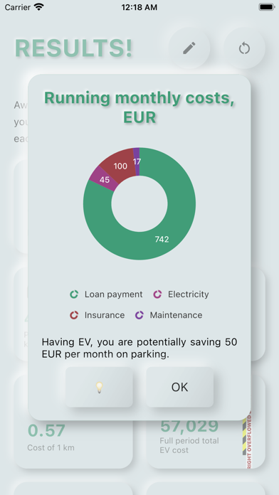 EV: electric car costs & range Screenshot