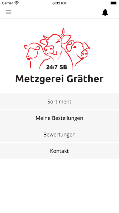 Gräther Metzgerei Screenshot
