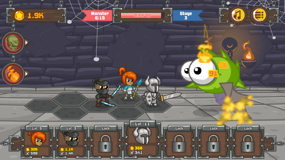 #4. Dungeon And Knight (iOS) 由: Hoang Tran Viet