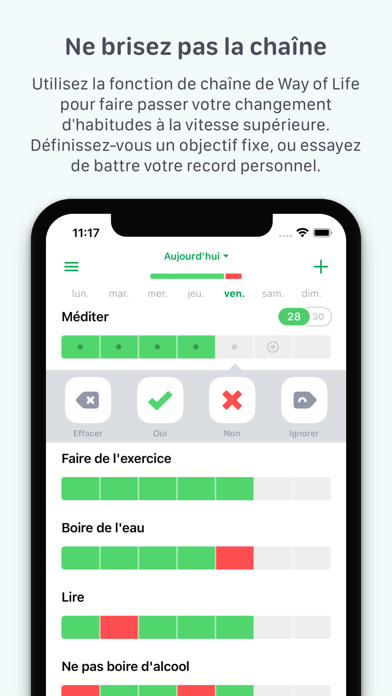 Screenshot #2 pour Way of Life: suivi d'habitudes