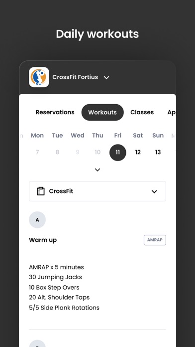 CrossFit Fortius Screenshot