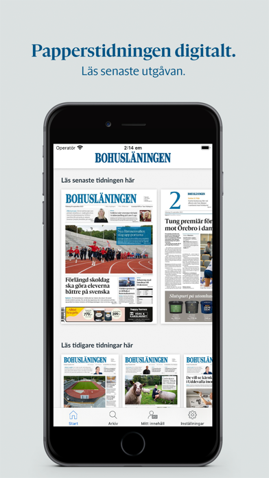 Bohusläningen e-tidning Screenshot