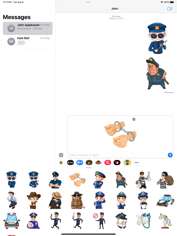 Screenshot #5 pour Policeman Stickers