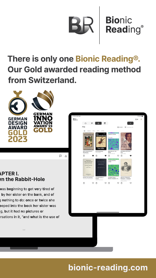#2. Bionic Reading® (iOS) 由: Bionic Reading AG