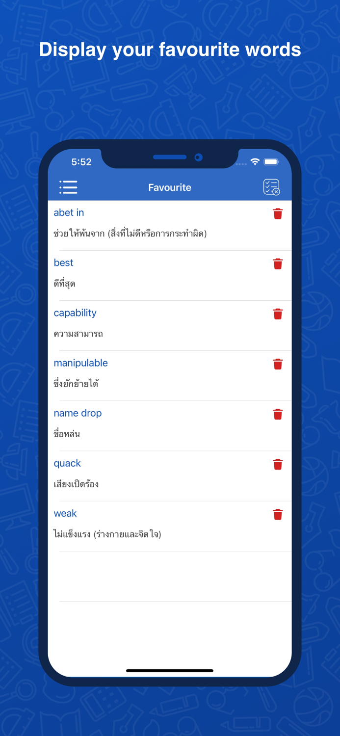 Thai Dictionary Translator