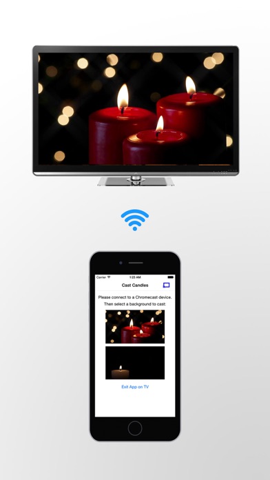 Romantic Candles on TV Screenshot