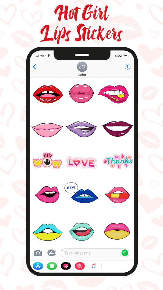 Hot Girl Lips Sticker - 1.2 - (iOS)