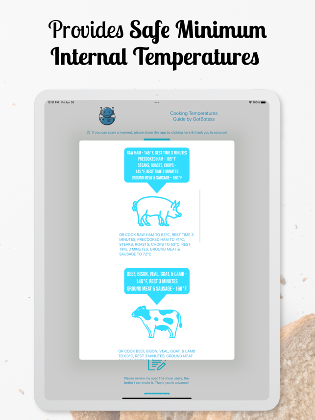 ‎GotBotsss Cooking Temps Guide Screenshot