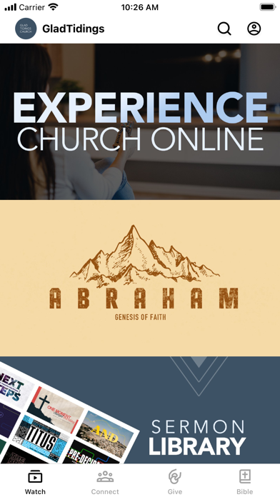 Glad Tidings Church TX Screenshot