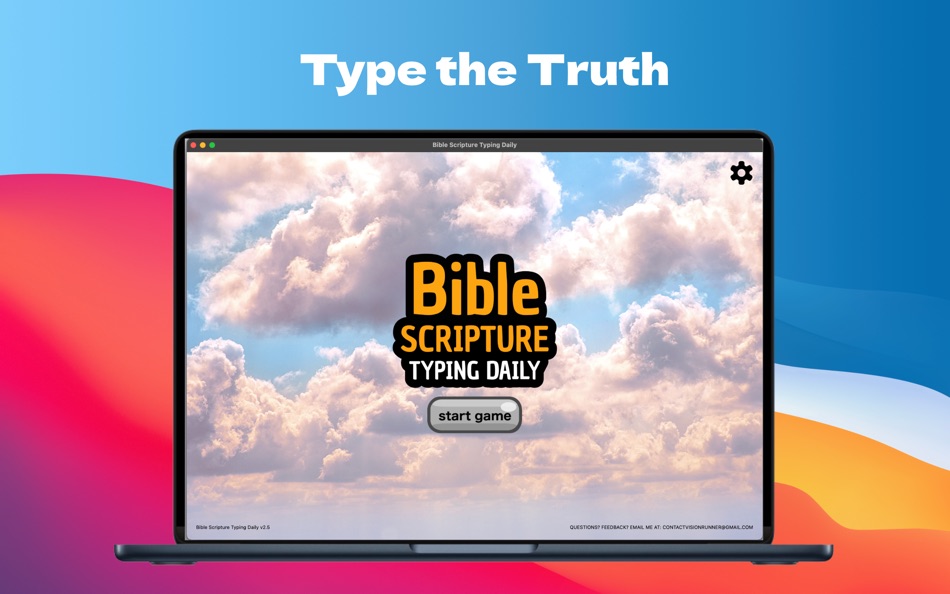 #1. Bible Scripture Typing Daily (macOS) 由: Vision Runner LLC