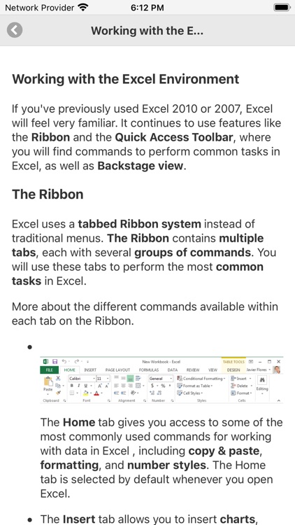 Tutorial for MS Excel