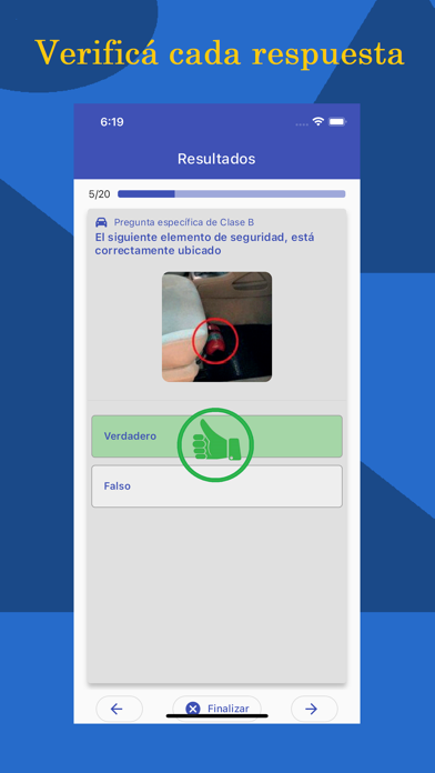 Examen  de conducir. Screenshot