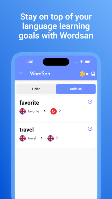 Word Reminder Plus - Wordsan Screenshot
