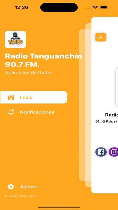 Radio Tanguanchín 90.7 FM. Screenshot