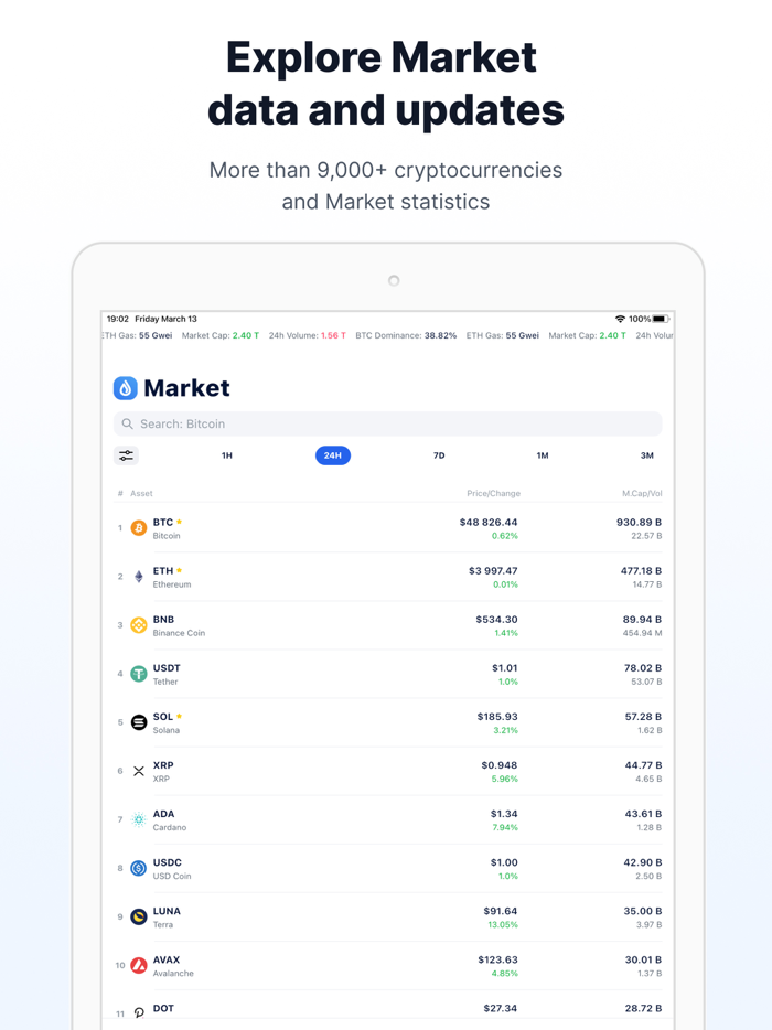 DropsTab Crypto and Portfolio