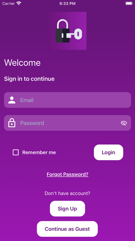 #1. Kazzicom Registration System (iOS) Podle: Kazzicom
