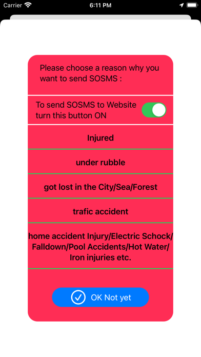 SOSMS Screenshot