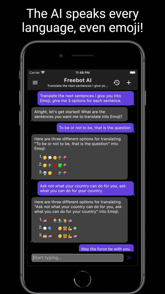 #7. Freebot AI - Smartest Chatbot (iOS) 由: Intelliconic LLC