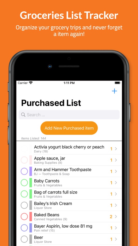 #1. Grocery List - Shopping Lists (iOS) 由: Issame Ezzahiri