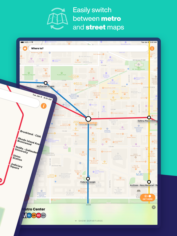Screenshot #5 pour Washington DC Metro Route Map