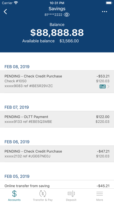 Hastings Federal Credit Union Screenshot