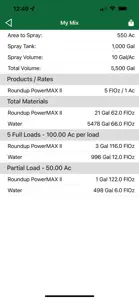 Tank Mix Calculator screenshot #3 for iPhone