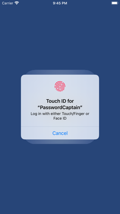 PasswordCaptain Screenshot