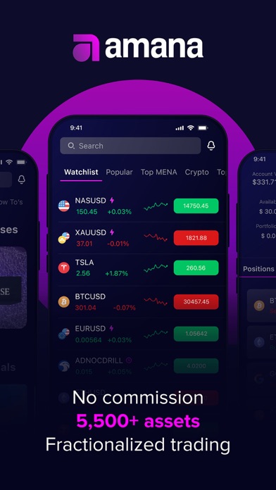 amana: Investing & Trading App Screenshot