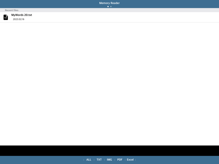 Memory Reader - Flash Word