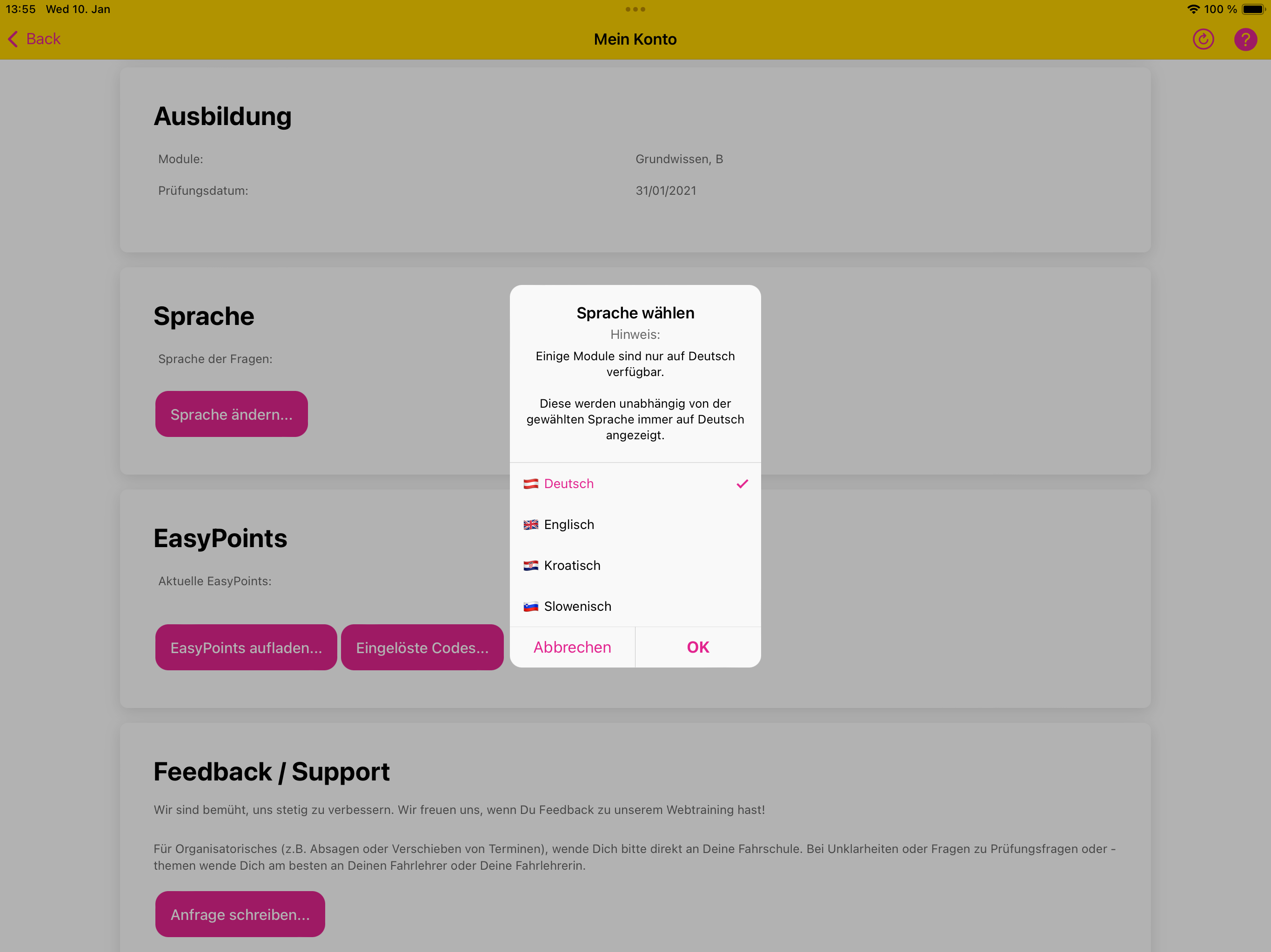 Webtraining