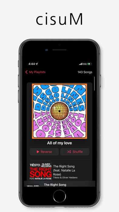 cisuM - Reverse Playlist Screenshot