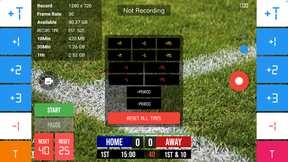 #3. BT Football Camera (iOS) By: The Basketball Temple LLC