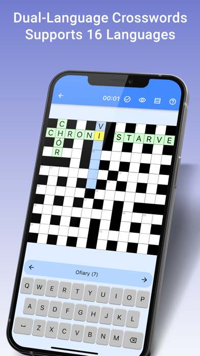 Dual-Language Crosswords Screenshot 1 - AppWisp.com Dual-Language Crosswords Screenshot 1 - AppWisp.com