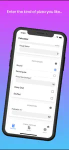 Pizza Dough Calculator Basic screenshot #2 for iPhone