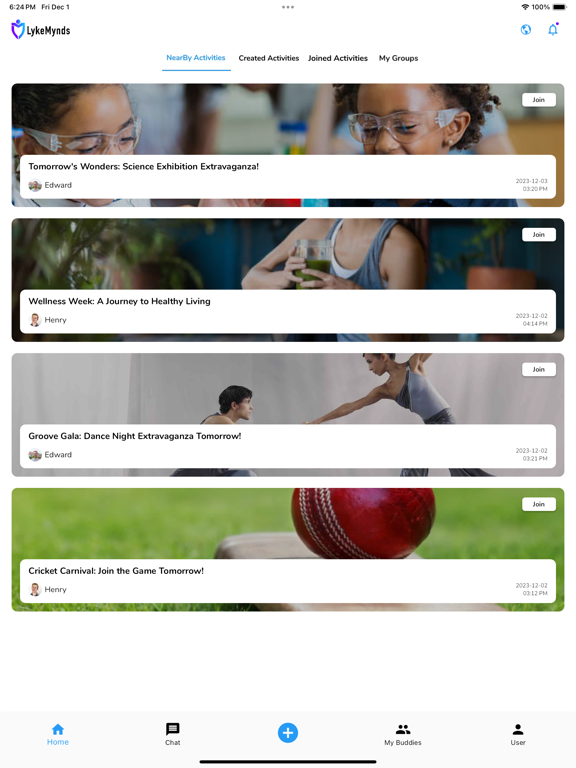 LykeMynds iPad screenshot 1 - Social Networking app