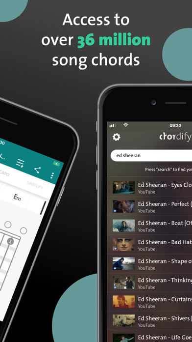 Chordify: Songs, Chords, Tuner Screenshot