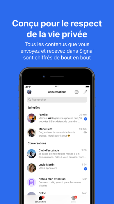 Screenshot #1 pour Signal - Messagerie privée