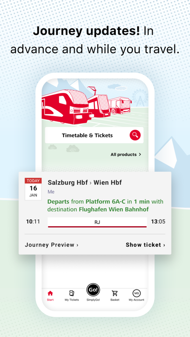 ÖBB Tickets Screenshot