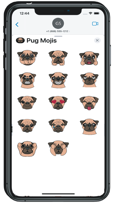 Screenshot #1 pour Pug Mojis