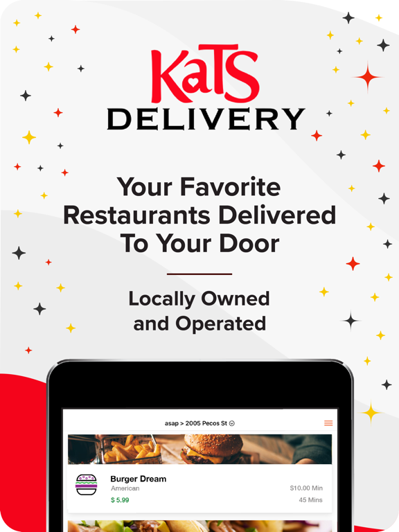 Kats Delivery iPad screenshot 1 - Food & Drink app