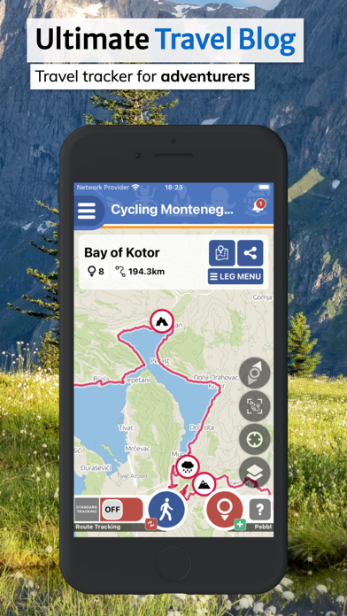 Pebbls - Slow Travel Tracker Screenshot