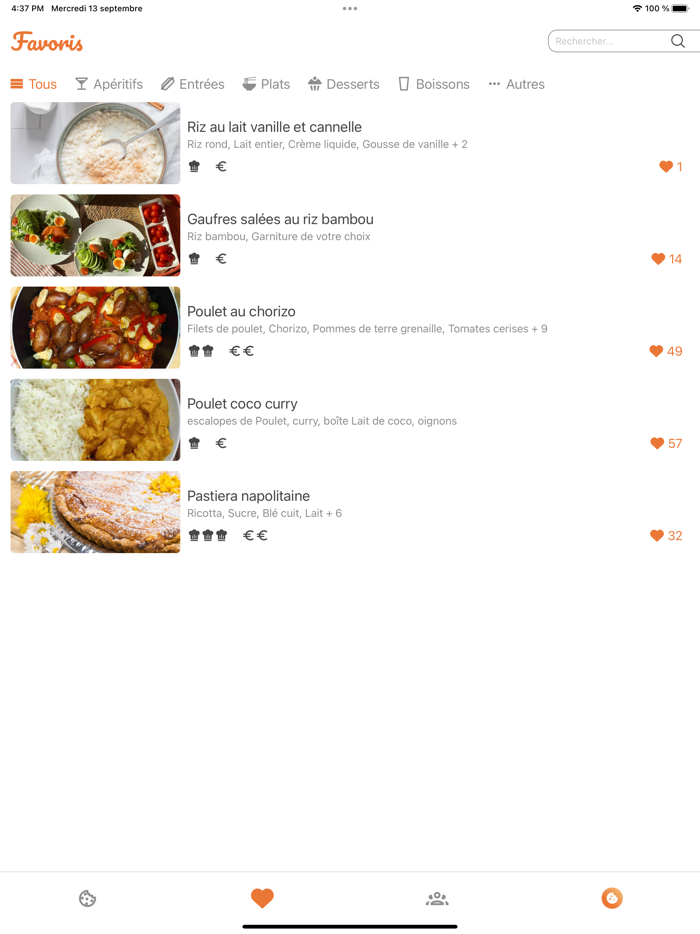 SwipEat Recettes Gastronomie